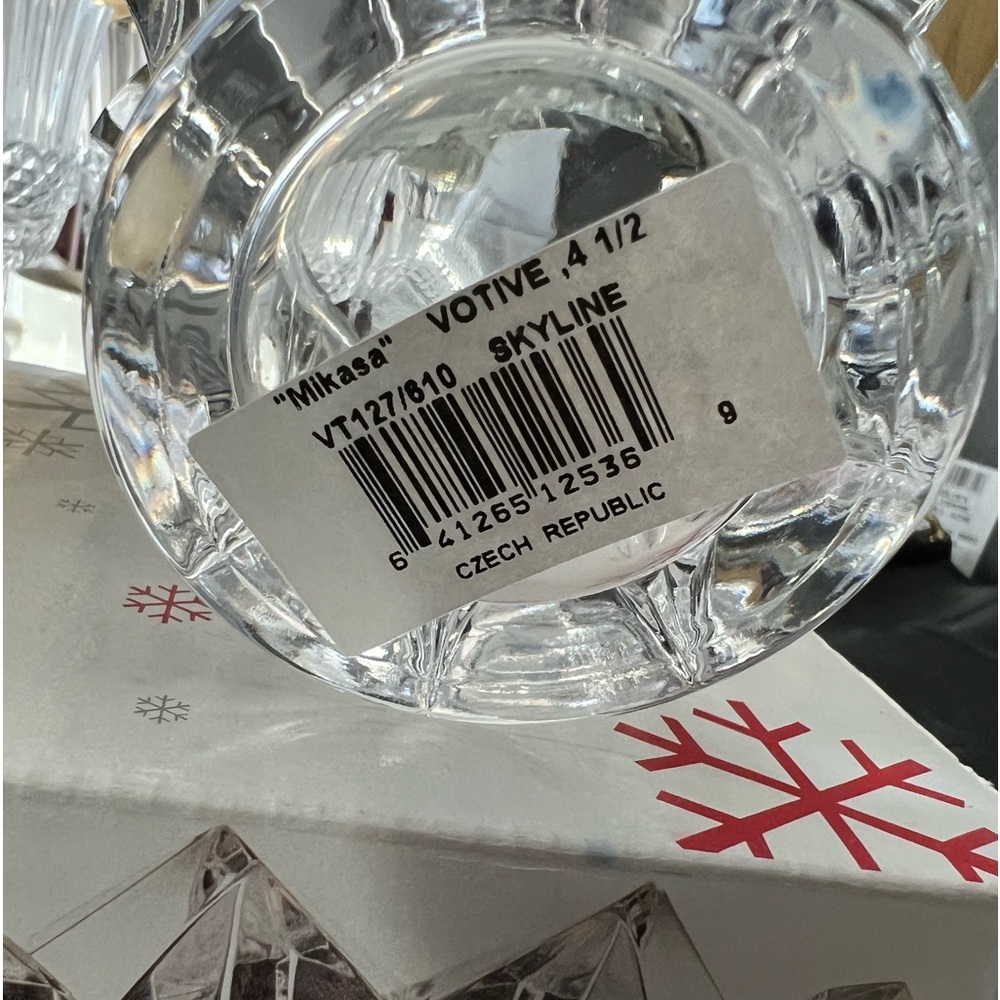 Two Mikasa candles holders- new